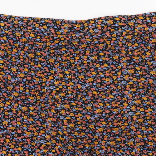 New Look Womens Multicoloured Floral 100% Viscose Basic Shorts Size 24 L4 in Regular Pull On