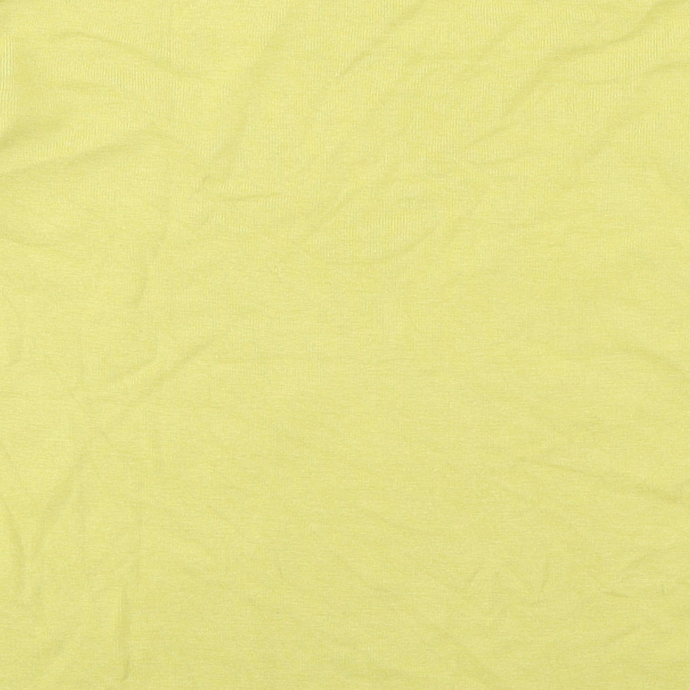 Marks and Spencer Womens Green 100% Cotton Basic T-Shirt Size 8 Round Neck