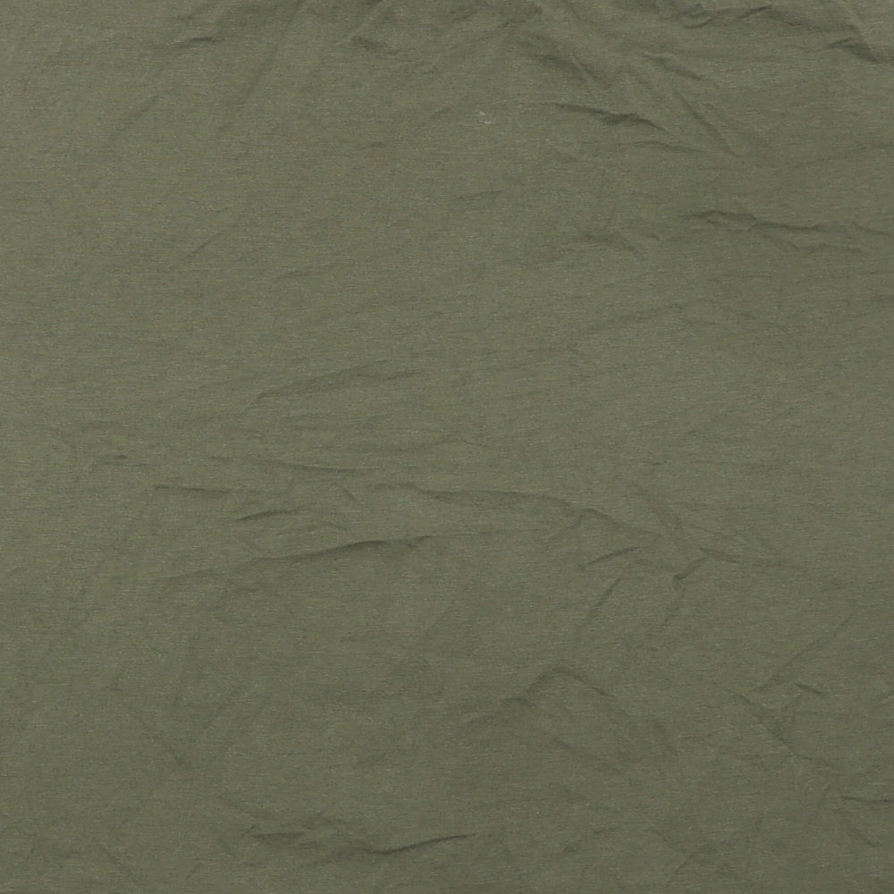 ANYDAY Womens Green 100% Cotton Basic T-Shirt Size M Round Neck