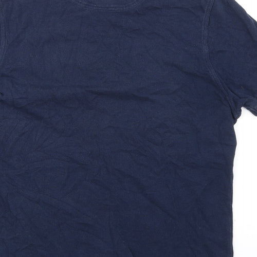 Pierre Cardin Mens Blue 100% Cotton Polo Size M Collared Button
