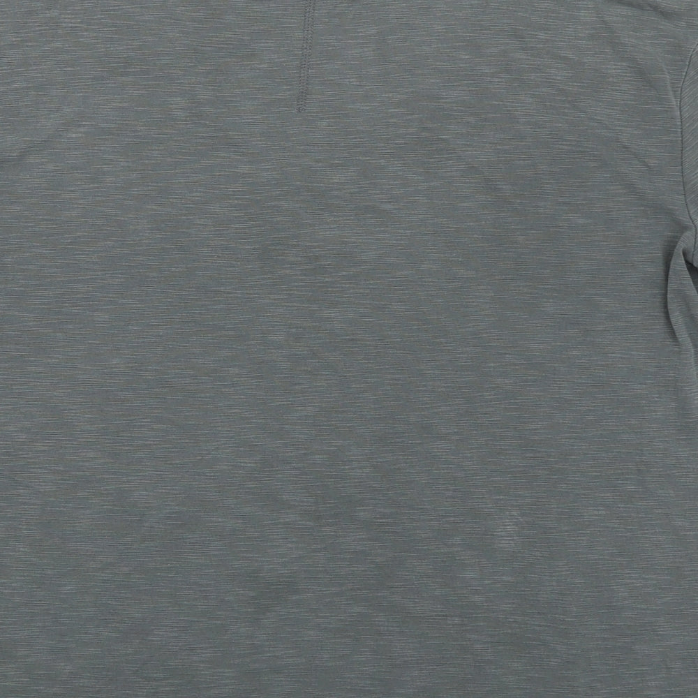 Per Una Womens Grey Modal Basic T-Shirt Size 12 V-Neck