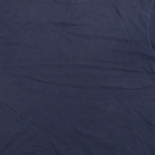 Raging Bull Mens Blue 100% Cotton Polo Size 2XL Collared Button