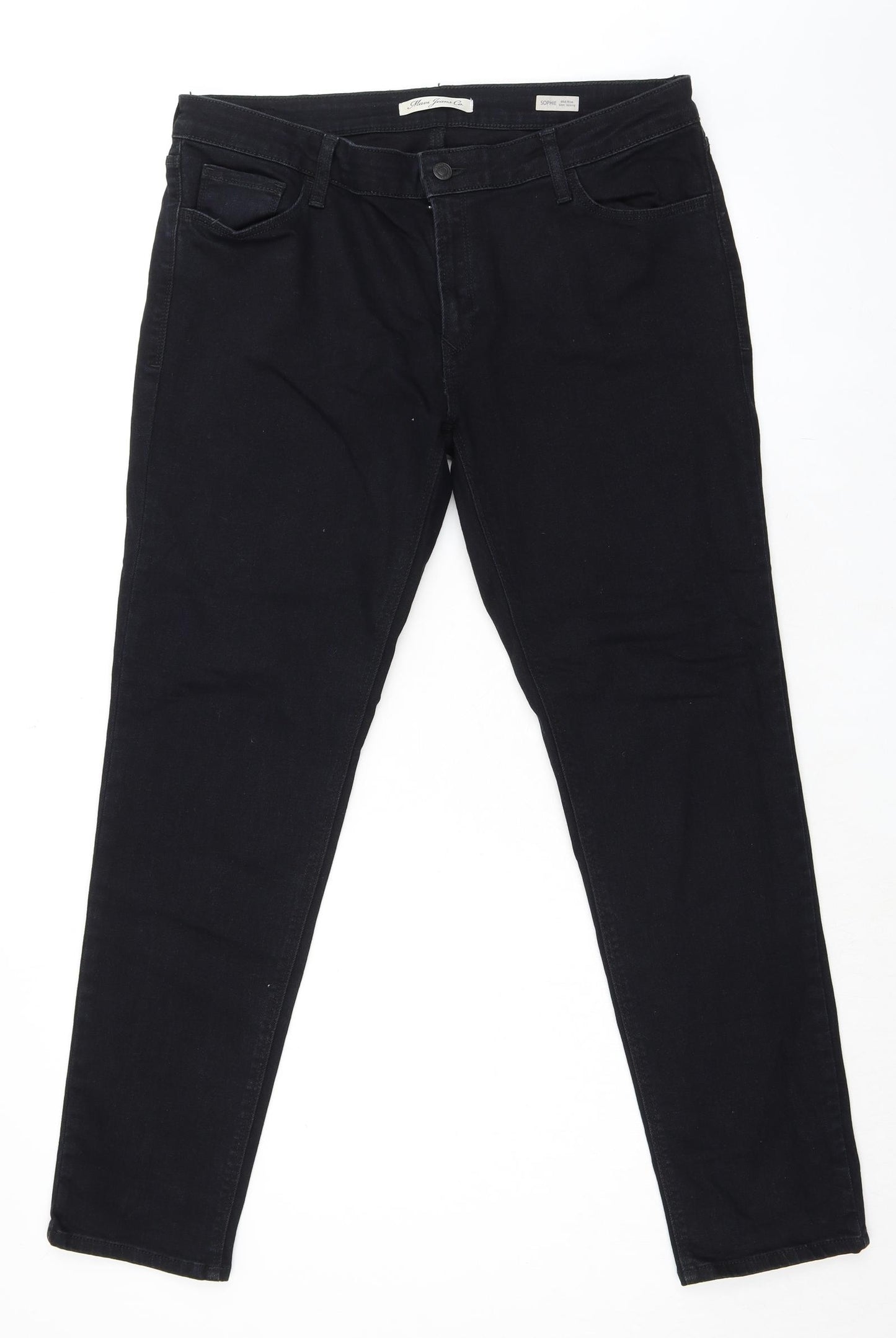 Mavi Jeans Womens Black Cotton Skinny Jeans Size 36 in L31 in Regular Zip