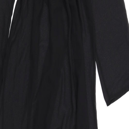 ASOS Womens Black Polyester Wrap Dress Size 4 V-Neck Pullover