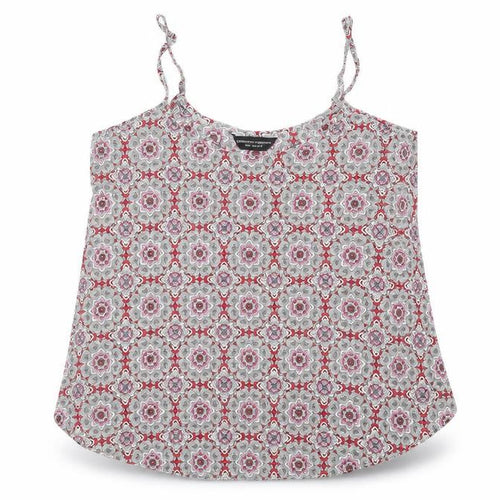 Dorothy Perkins Womens Multicoloured Geometric Polyester Camisole Tank Size 12 Round Neck