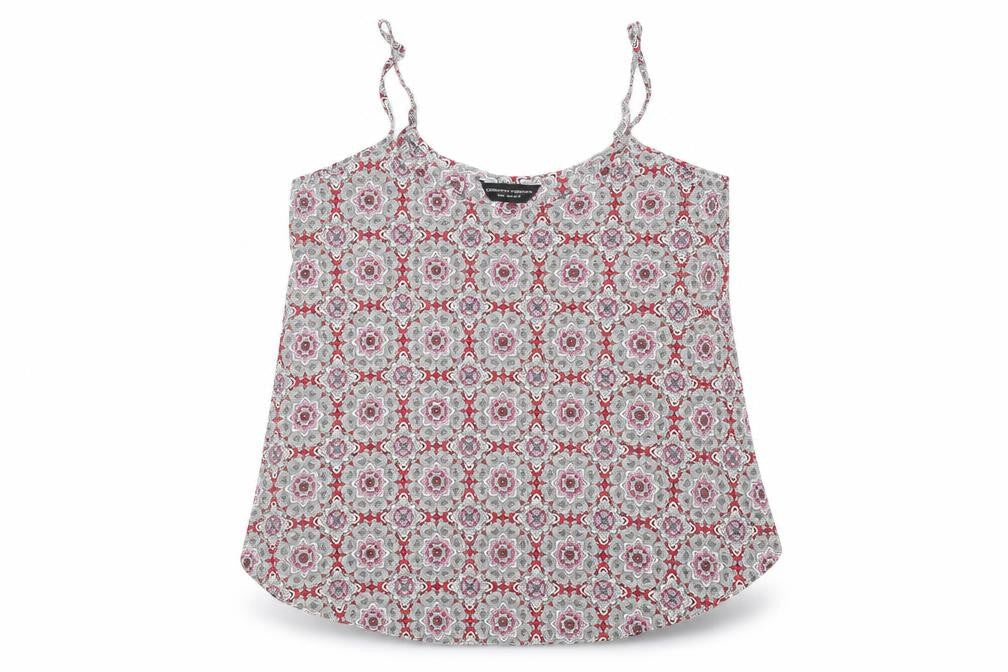 Dorothy Perkins Womens Multicoloured Geometric Polyester Camisole Tank Size 12 Round Neck