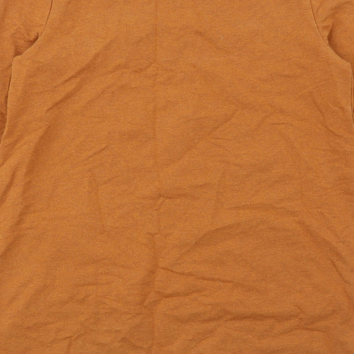 Seasalt Womens Brown Cotton Jumper Dress Size 10 Round Neck Pullover