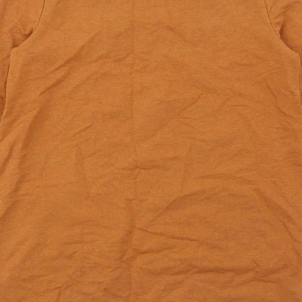 Seasalt Womens Brown Cotton Jumper Dress Size 10 Round Neck Pullover