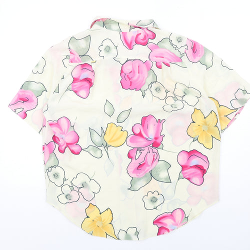 Classic Image Womens Multicoloured Floral Polyester Basic Button-Up Size 16 Collared