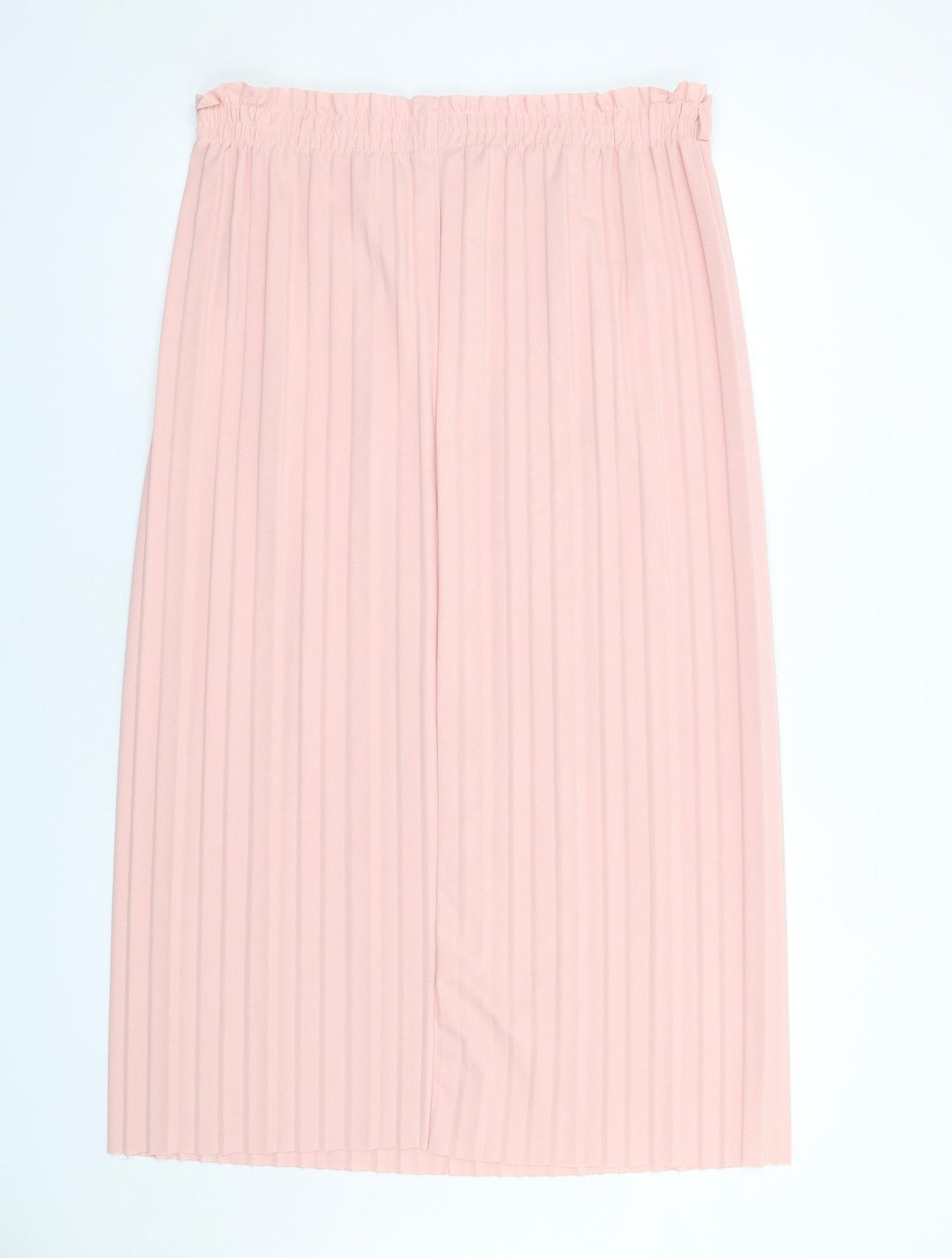 Boohoo Womens Pink Polyester Pleated Skirt Size L