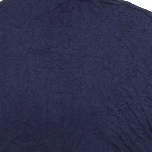 Linea Womens Blue High Neck Viscose Pullover Jumper Size 14