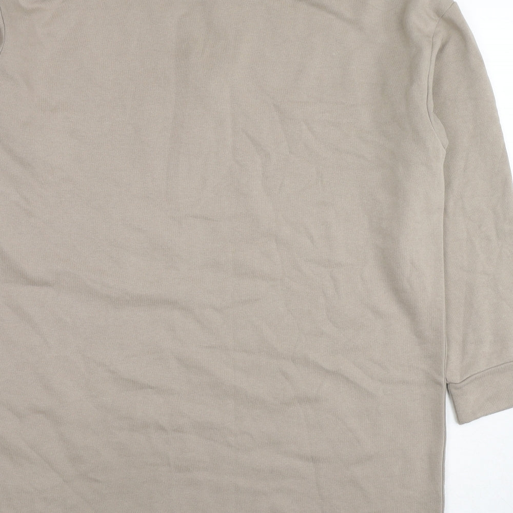 H&M Womens Beige Cotton Pullover Sweatshirt Size S Pullover