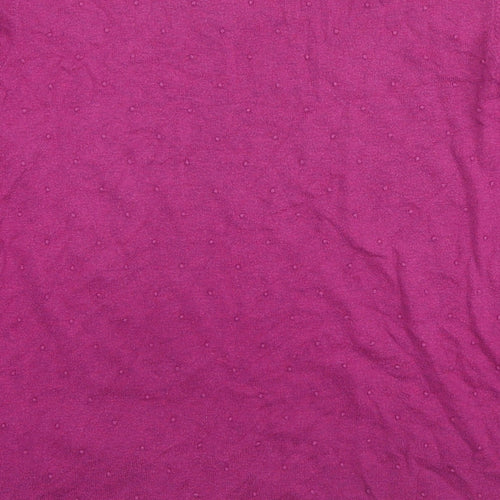 White Stuff Womens Purple Round Neck Cotton Pullover Jumper Size 16