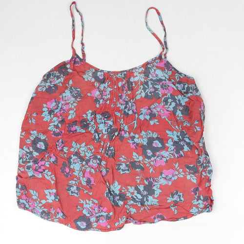 Jack Wills Womens Multicoloured Floral Viscose Camisole Tank Size 10 Scoop Neck