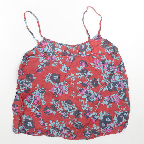 Jack Wills Womens Multicoloured Floral Viscose Camisole Tank Size 10 Scoop Neck