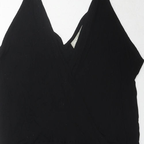 ASOS Womens Black Viscose Playsuit One-Piece Size 8 L3 in Pullover