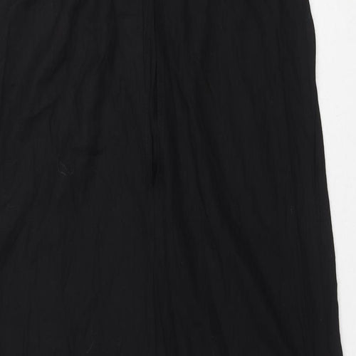 ASOS Womens Black Viscose Jumpsuit One-Piece Size 8 L21 in Button