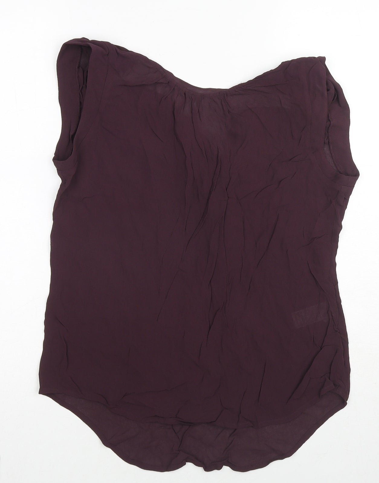 NEXT Womens Purple Viscose Basic Tank Size 10 V-Neck
