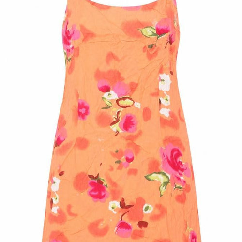 Dolce Vita Womens Multicoloured Floral Viscose Slip Dress Size M Square Neck Pullover