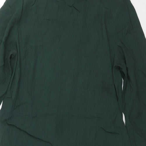 & Other Stories Womens Green Viscose Sheath Size 8 Round Neck Zip