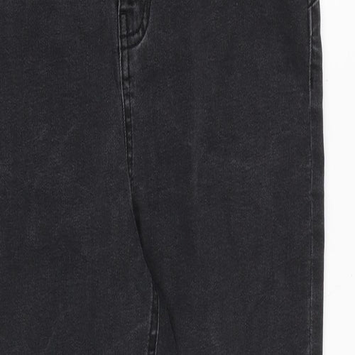 Denim & Co. Womens Grey Cotton Skinny Jeans Size 16 L26 in Regular Zip