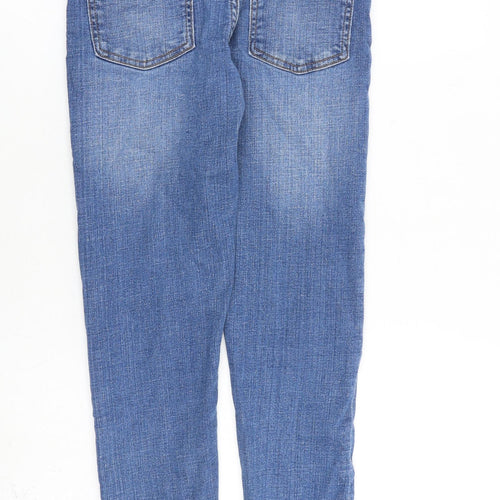 Zara Girls Blue Cotton Skinny Jeans Size 13-14 Years L27 in Regular Zip