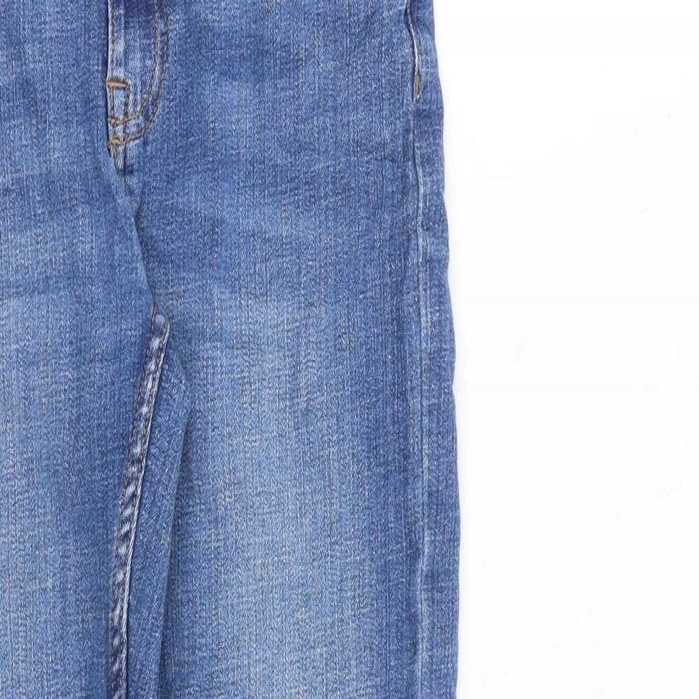Zara Girls Blue Cotton Skinny Jeans Size 13-14 Years L27 in Regular Zip