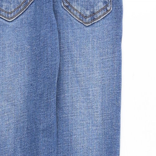 Zara Girls Blue Cotton Skinny Jeans Size 13-14 Years L27 in Regular Zip