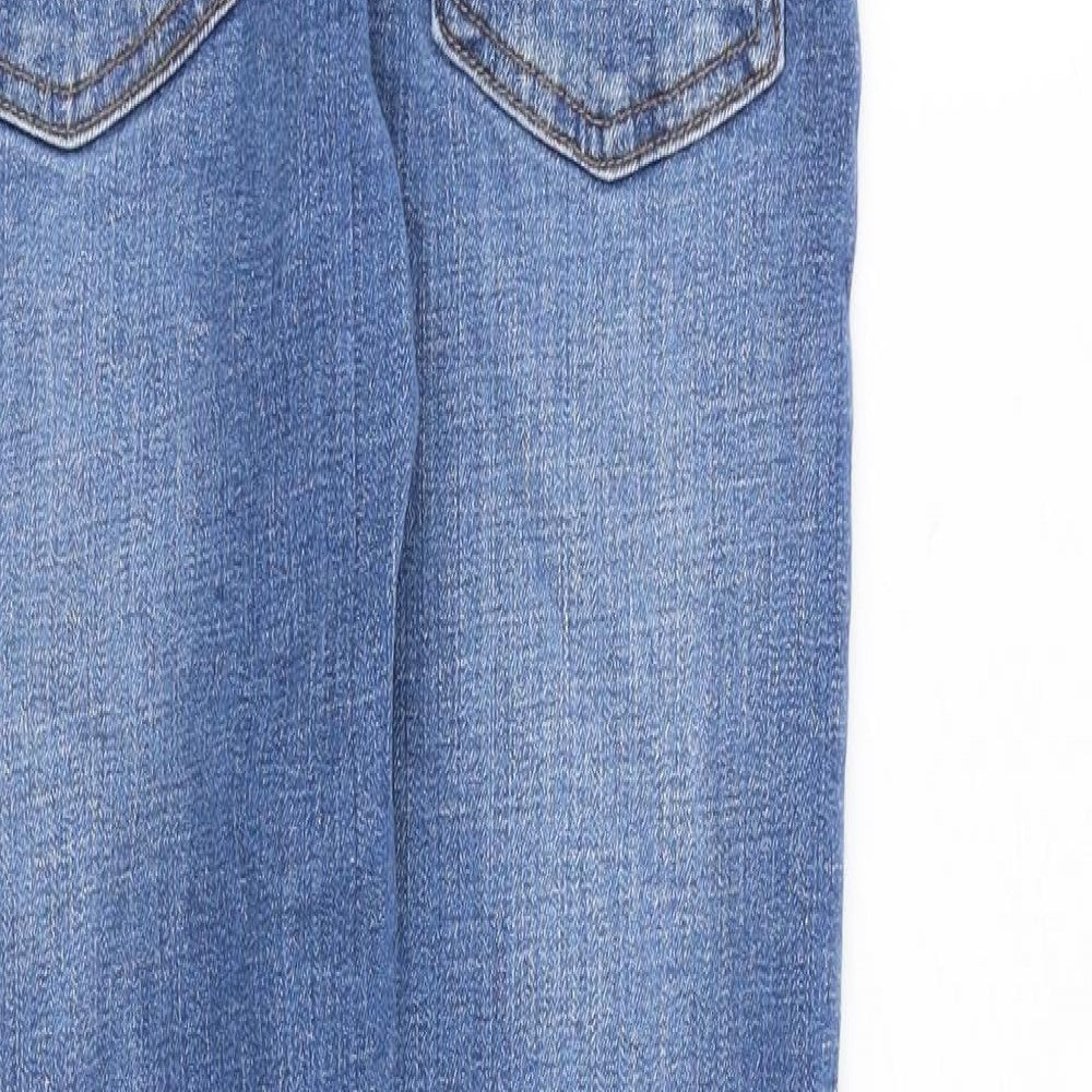 Zara Girls Blue Cotton Skinny Jeans Size 13-14 Years L27 in Regular Zip