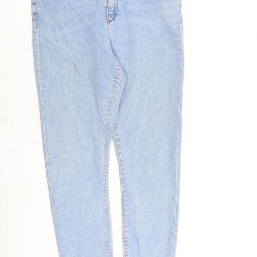ASOS Womens Blue Cotton Skinny Jeans Size 32 in L30 in Slim Zip
