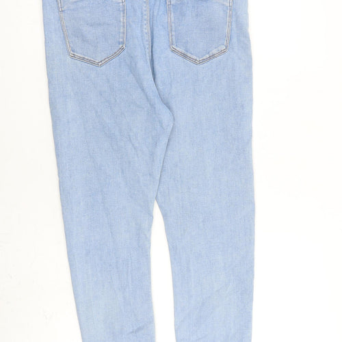 ASOS Womens Blue Cotton Skinny Jeans Size 32 in L30 in Slim Zip