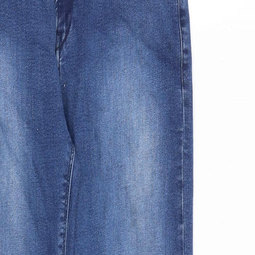 Replay Womens Blue Cotton Straight Jeans Size 32 in L30 in Regular Zip