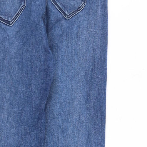 Replay Womens Blue Cotton Straight Jeans Size 32 in L30 in Regular Zip