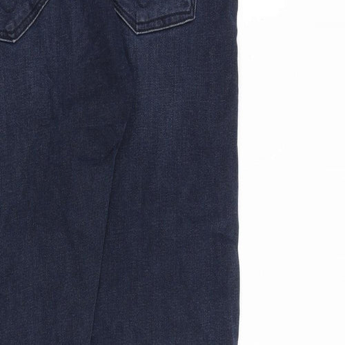 Calvin Klein Mens Blue Cotton Straight Jeans Size 32 in L36 in Slim Zip