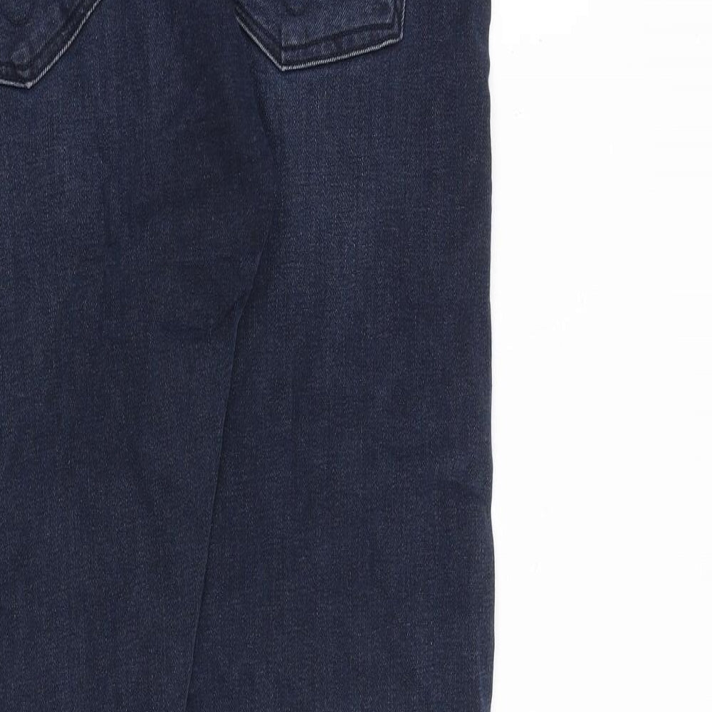 Calvin Klein Mens Blue Cotton Straight Jeans Size 32 in L36 in Slim Zip