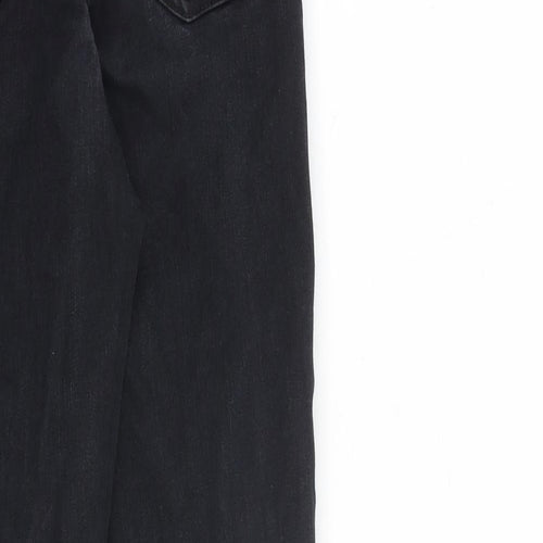 New Look Womens Black Cotton Skinny Jeans Size 8 L26 in Slim Zip