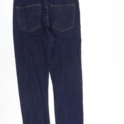 NEXT Mens Blue Cotton Straight Jeans Size 30 in L28 in Regular Zip
