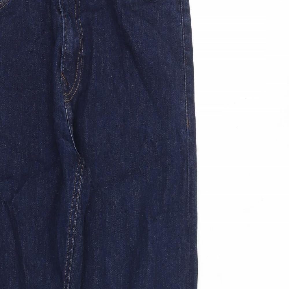 NEXT Mens Blue Cotton Straight Jeans Size 30 in L28 in Regular Zip