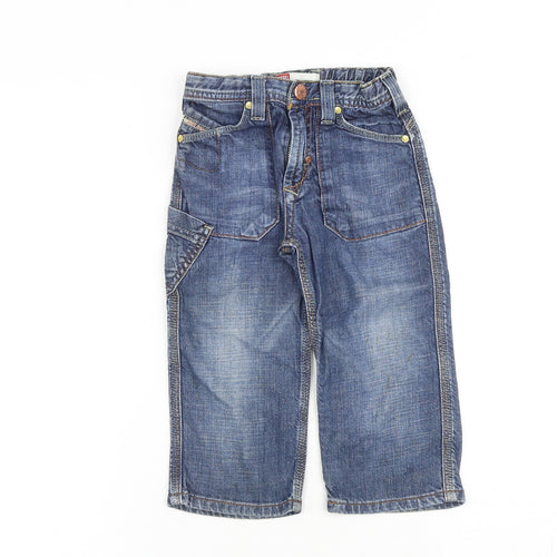 Diesel Baby Blue 100% Cotton Cropped Jeans Size 18 Months Zip