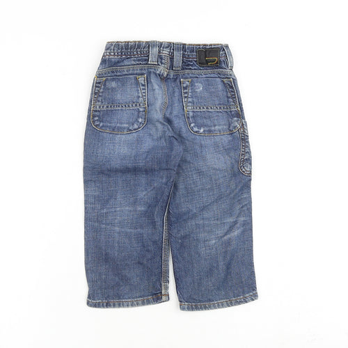 Diesel Baby Blue 100% Cotton Cropped Jeans Size 18 Months Zip