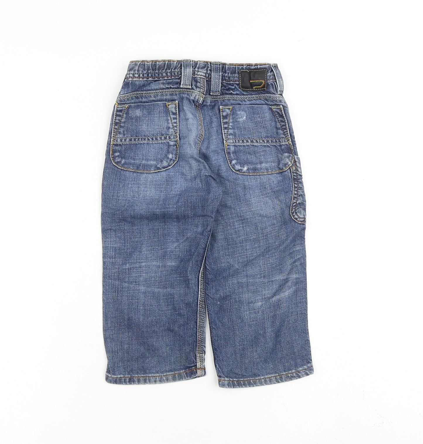 Diesel Baby Blue 100% Cotton Cropped Jeans Size 18 Months Zip