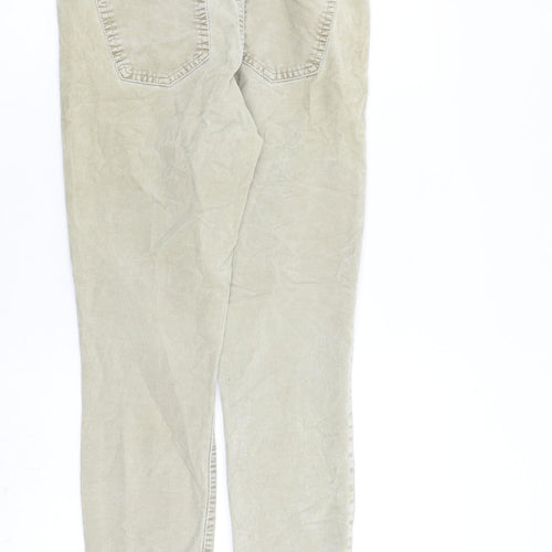 Gap Womens Beige Cotton Trousers Size 30 in L29 in Regular Zip