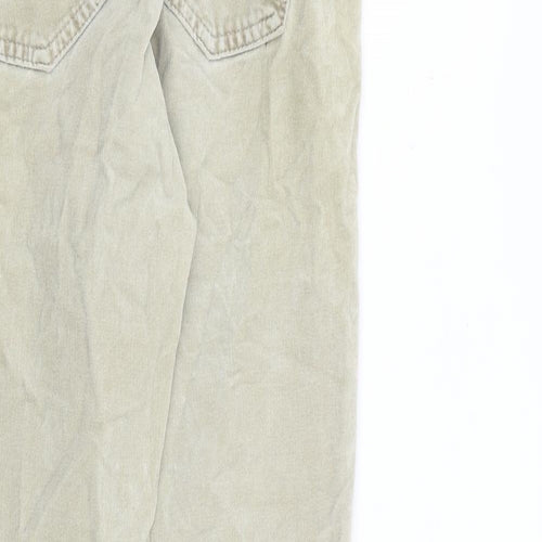 Gap Womens Beige Cotton Trousers Size 30 in L29 in Regular Zip
