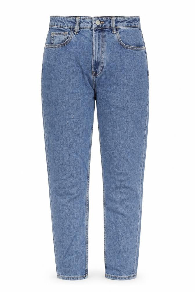 Zara Womens Blue Cotton Tapered Jeans Size 8 L28 in Regular Zip
