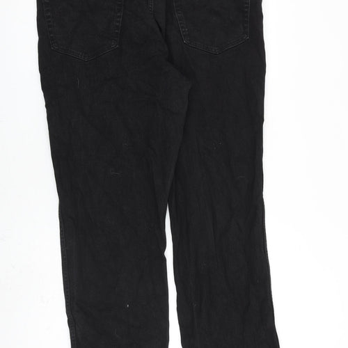 Wrangler Mens Black Cotton Straight Jeans Size 42 in L40 in Regular Zip