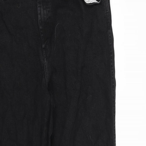 Wrangler Mens Black Cotton Straight Jeans Size 42 in L40 in Regular Zip