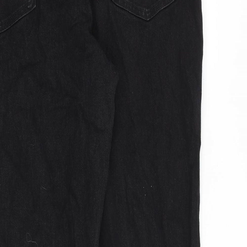 Wrangler Mens Black Cotton Straight Jeans Size 42 in L40 in Regular Zip