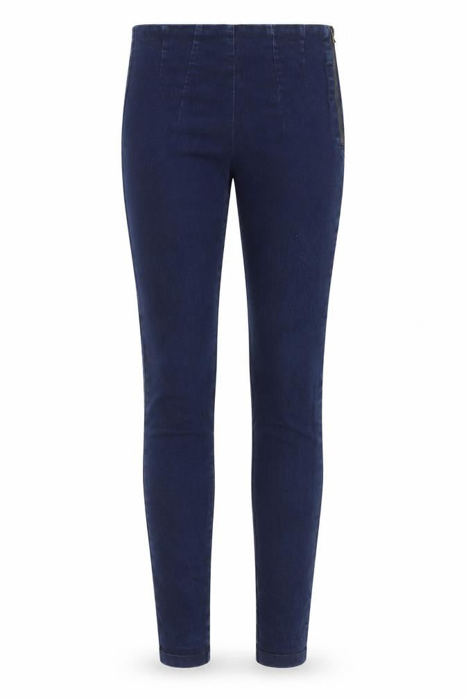 Phase Eight Womens Blue Cotton Skinny Jeans Size 8 L27 in Regular Zip