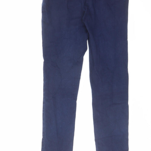 Phase Eight Womens Blue Cotton Skinny Jeans Size 8 L27 in Regular Zip