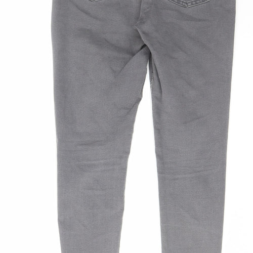 Marks and Spencer Womens Grey Cotton Jegging Jeans Size 12 L28 in Regular